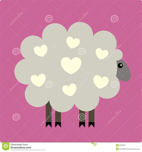 vector illustratie van schapen vector illustratie illustration  grappig dier