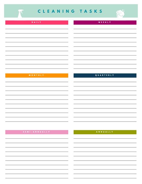 40 Printable House Cleaning Checklist Templates ᐅ Templatelab