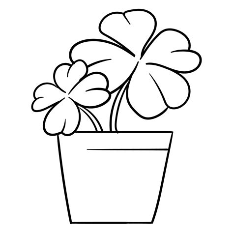 printable  printable printable shamrock coloring page