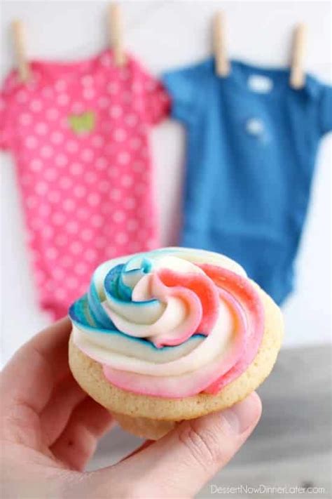 gender reveal cupcakes dessert now dinner later