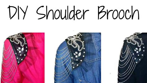 naidra diy shoulder brooch hm inspired youtube