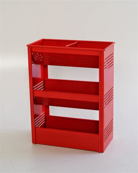red shelf   shelves   side