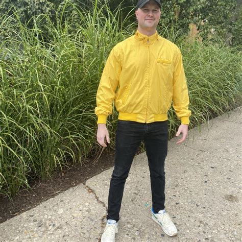 cutty sark members  style jacket bright yellow depop