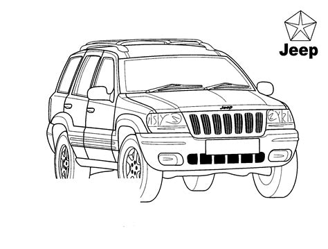 disegni da colorare jeep grand
