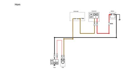 horn section   simplified wiring diagram  xs diagram motorcycle wiring bar chart