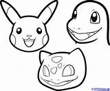 Easy Draw Pokemon Coloring Step Characters Anime Cool Things Pages Steps sketch template