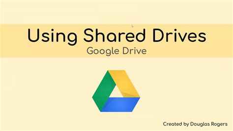 shared drives google drive youtube