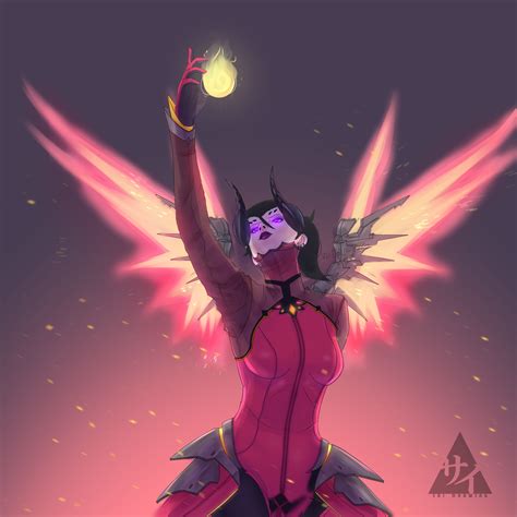 Overwacht Mercy Devil By Saidrawing On Deviantart