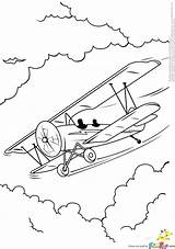 Coloring Aircraft Pages Getcolorings Airplane sketch template