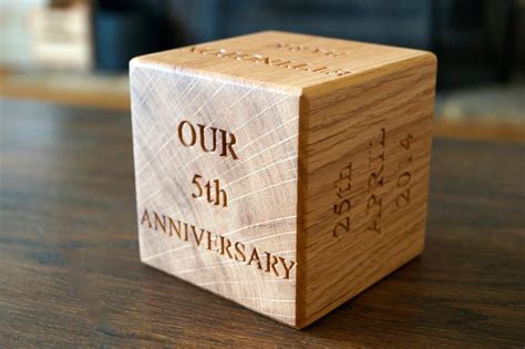wedding anniversary wooden gift ideas    special