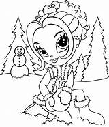 Coloring Pages Frank Lisa Girl Snowman Glamour Color Adults Colouring Kids Print Printable Girls Sculpts Adult Winter Christmas Snowmen Sheets sketch template