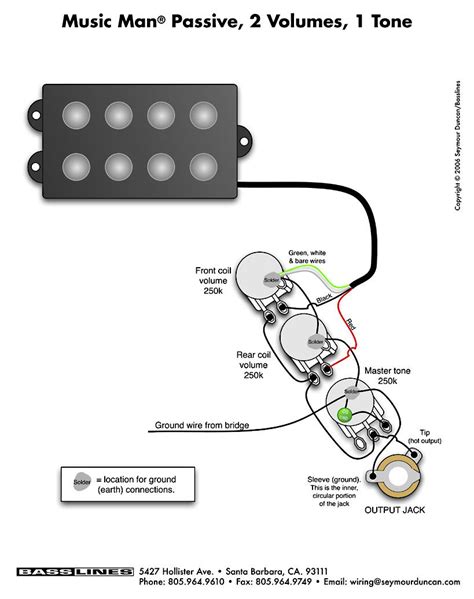 bass guitar wiring diagrams  pickup wiring diagram