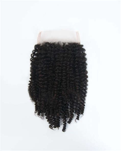 4b 4c Afro Kinky Closure Natural Girl Wigs