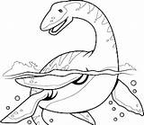 Ichthyosaur sketch template