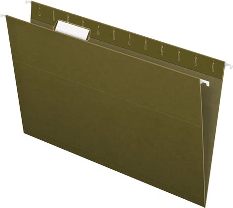 pendaflex essentials hanging folders legal size standard green