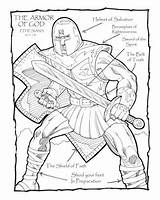 Bible Kids Coloring God Armor School Sunday Sheets Pages Printable Worksheets Color Spiritual Printables Warfare Children Preschool Sheet Dot Crafts sketch template