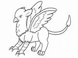 Gryphon Coloring Pages Getdrawings sketch template