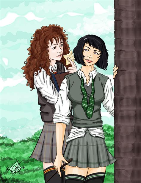 pansy and hermione by cathybytes on deviantart