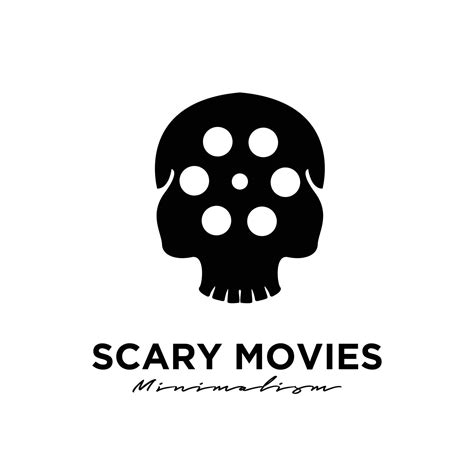 horror films studio  cinema film production logo design vector icon illustration