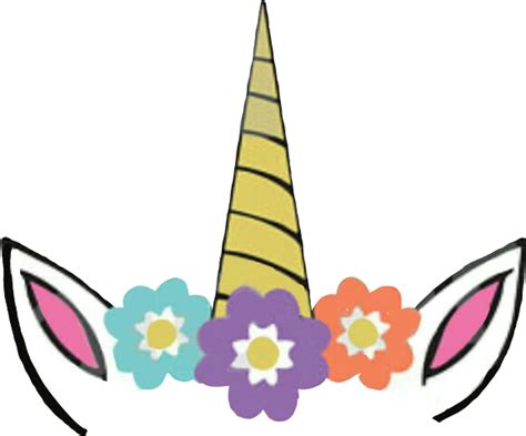 unicorn horn clip art floral unicorn png