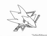 Sharks Nhl Freestencilgallery sketch template