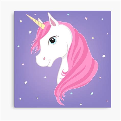 Pink And Purple Unicorn Canvas Print For Sale By Newburyboutique