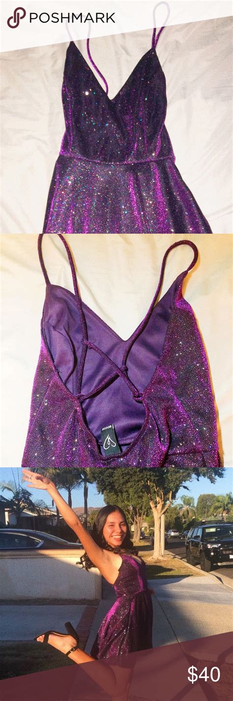 purple glitter dress glitter dress windsor dresses prom purple glitter