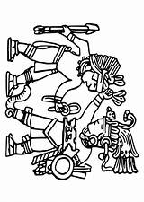 Murals Aztec Coloring Edupics sketch template
