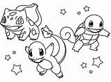 Squirtle Bulbasaur Charmander Pokemon Coloringhome Pokémon Personally sketch template
