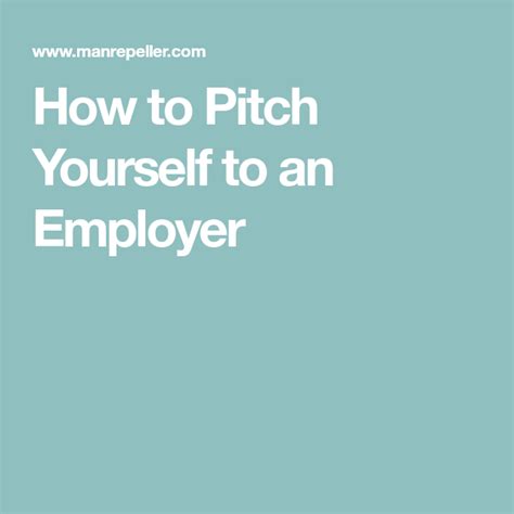 pitch    employer employment pitch