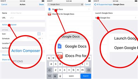 access google drive files faster  launch center pro