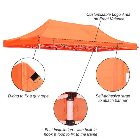 ez pop  canopy top replacement cover   commercial sunshade gazebo tent ebay