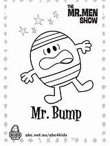 Mr Men Colouring Bump Colour Coloring Kids Abc Abc4kids Books Show Book Choose Board Pages Printable sketch template