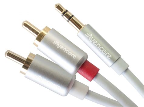 avencore crystal series  stereo mm   rca cable