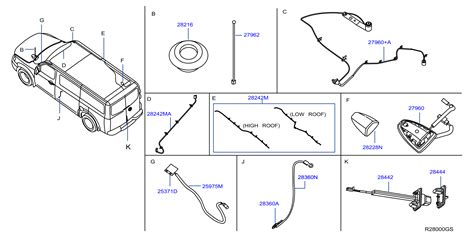 nissan nv van sv high roof cable usb  jga genuine nissan part