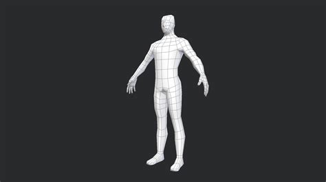 human base mesh male    model  willhenniker