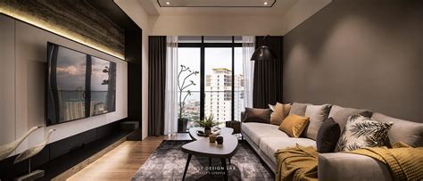 interior design mont residence condominium penang malaysia living area