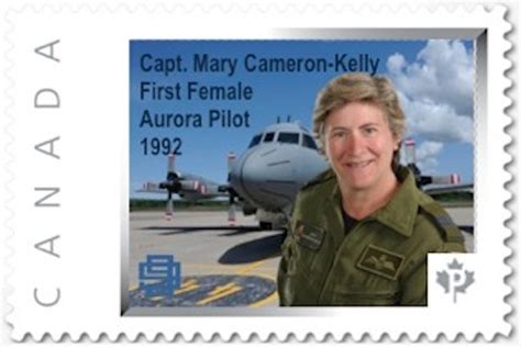 postage stamp designed for female aurora pilot at 14 wing