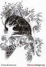 Turtle Tattoo Tattoos Tribal Hawaiian Designs Polynesian Sea Japanese Maori Turtles Cool Meaning Choose Board Freetattoodesigns sketch template
