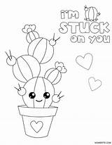 Cactus Coloring Pages Printable Kids Mombrite sketch template