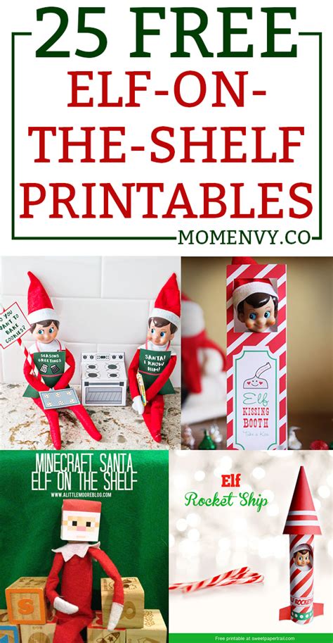 elf   shelf  printable ideas printable templates