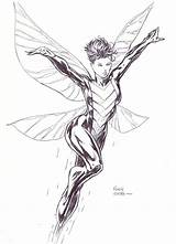David Finch Wasp Comic Marvel sketch template