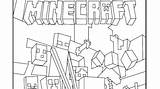 Minecraft Coloring Pages Pickaxe Getcolorings sketch template