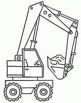 Coloring Pages Kids Truck Excavator Printable Shovel Print Construction Color Backhoe Colouring Material Bagger Boys Book Embroidery Sheets Oncoloring Boy sketch template