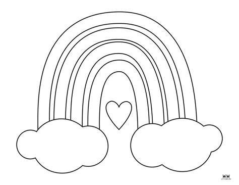 printable rainbow coloring pages