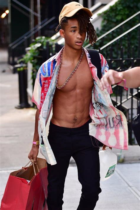 jaden smith practically goes shirtless while running errands with his girlfriend in nyc jaden