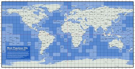 latitude  longitude world map  cities