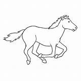 Cavalo Correndo Velocidade Desenho Corrida Tudodesenhos sketch template