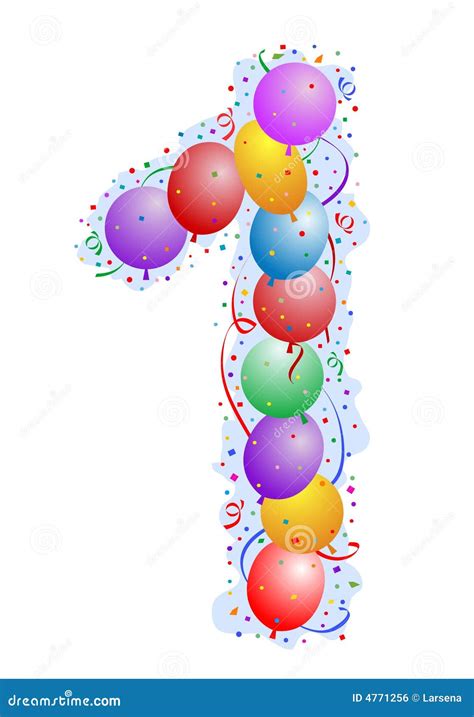 balloons  confetti number  royalty  stock image image