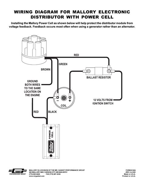 distributor  coil wiring diagram